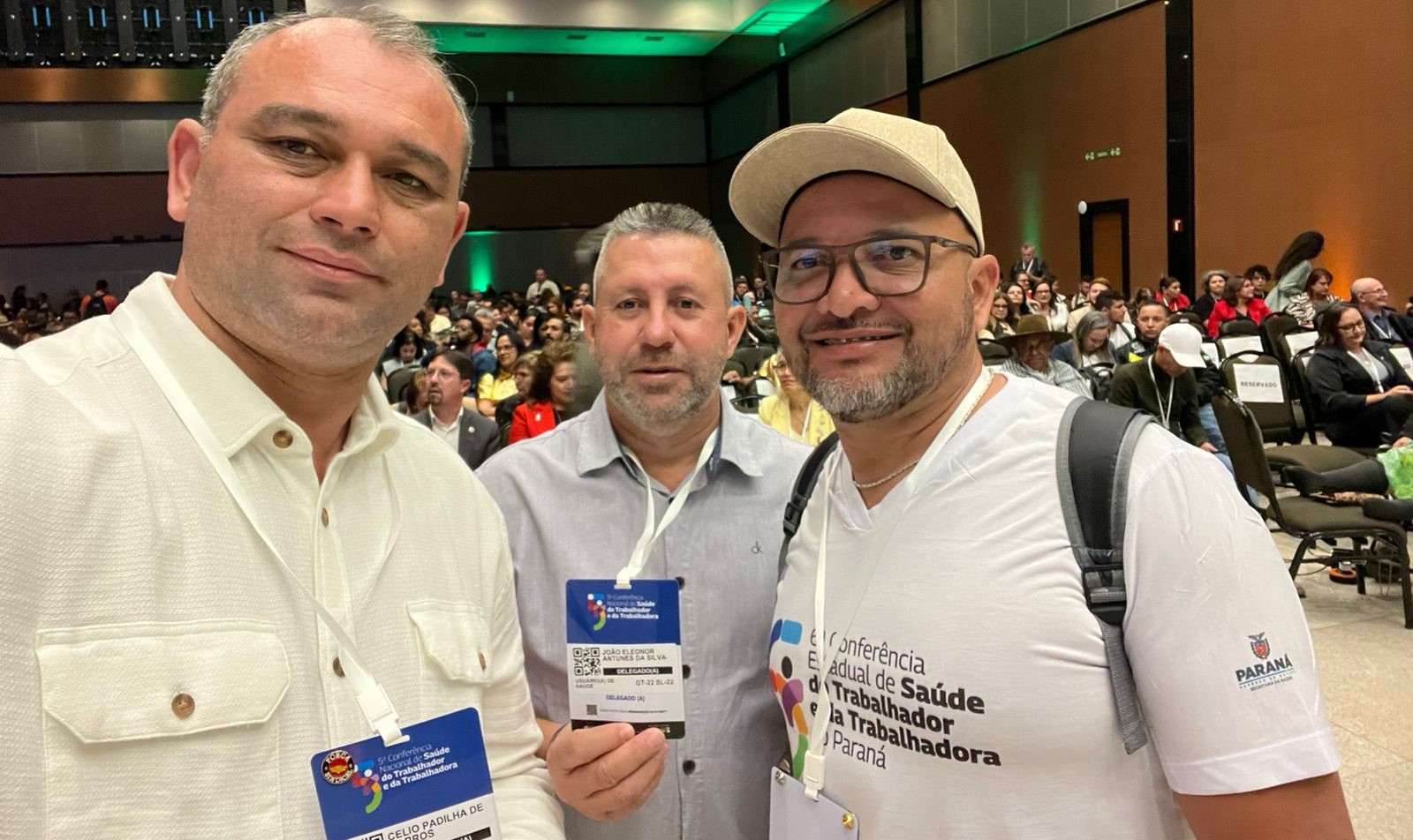 Da esquerda para a direita, Célio Padilha de Barros, João Eleonor Antunes da Silva e Olímpio Nunes Pereira Soares